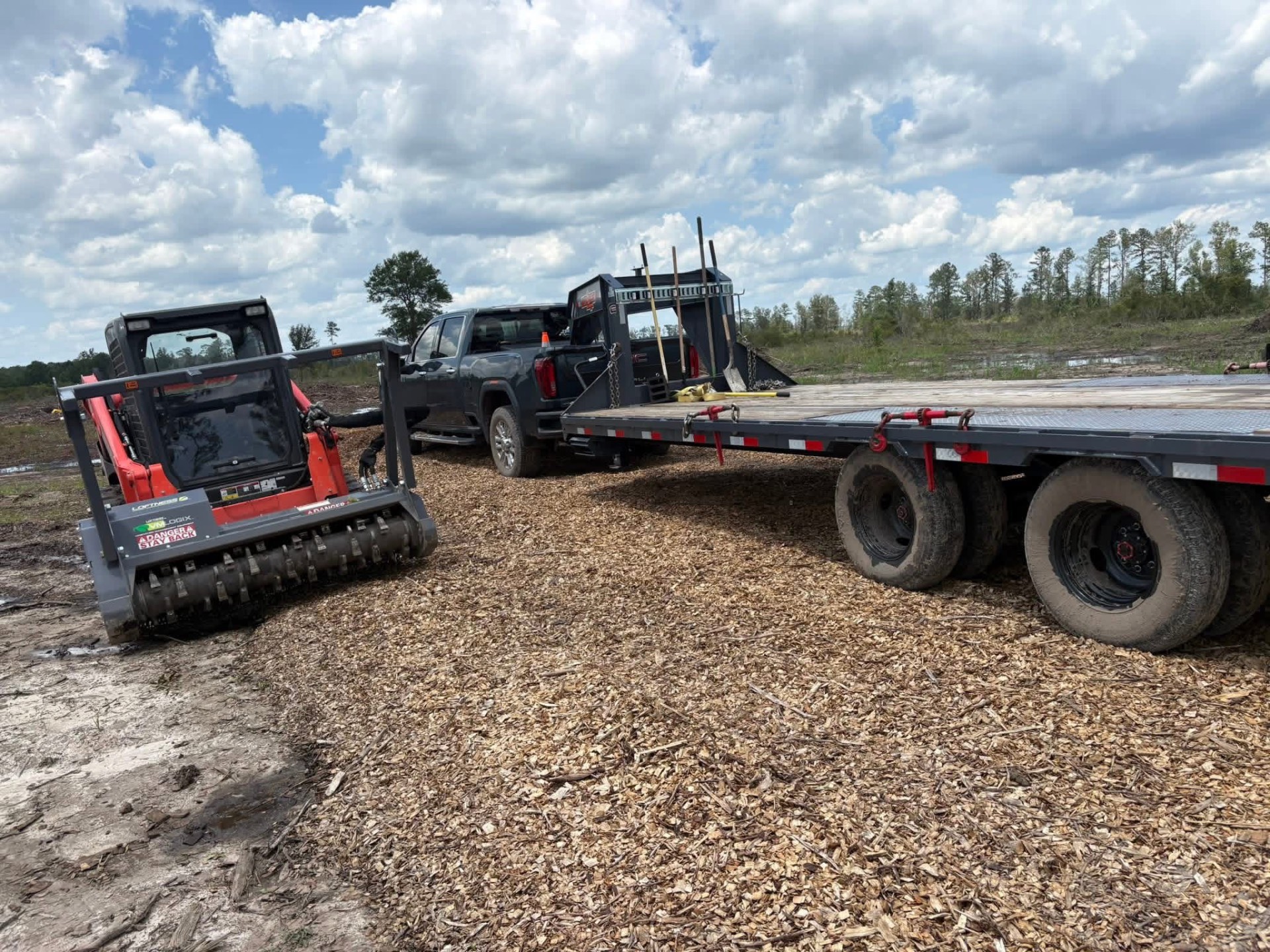 D.R. Excavations equipment on job site